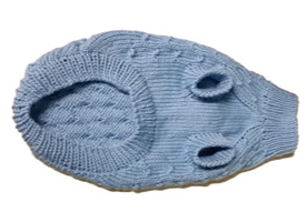 Light Blue Dog Sweater
